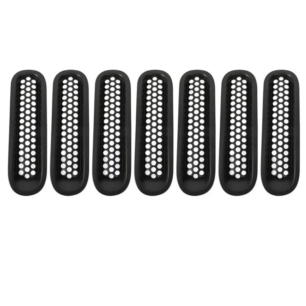 Kühlergrill Gitter Auto 7PCS Front Auto Grills Für 2007-2015 Für Wrangler JK 2 Tür & Unlimited 4 Tür Mesh Clip-in Einsätze Front Grille Mesh Guard Kühlergrill Auto Nieren Kühlergrill Gitter Auto 7PCS Front Auto Grills Für 2007-2015 Für Wrangler JK 2 Tür & Unlimited 4 Tür Mesh Clip-in Einsätze Front Grille Mesh Guard Kühlergrill Auto Nieren von ESyem