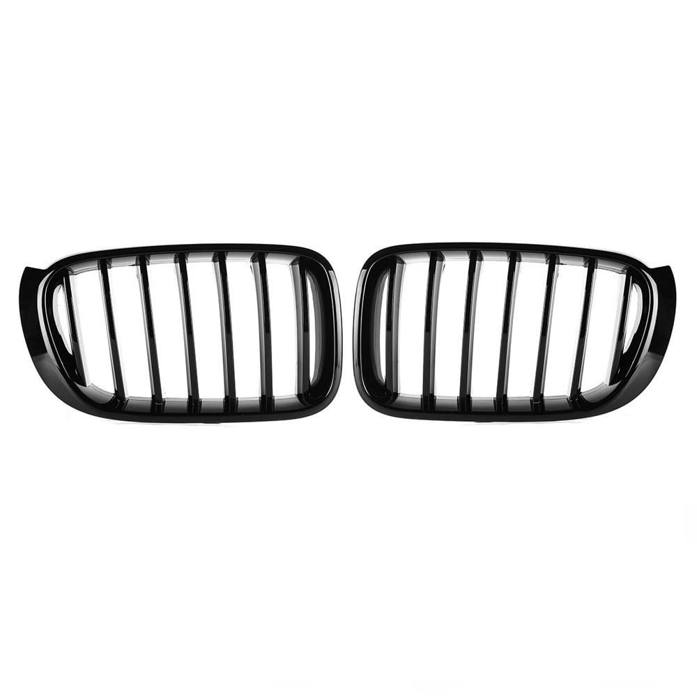 Kühlergrill Gitter Auto Auto-Front-Sport-Nierengrill glänzend für X3 F25 X4 F26 2014–2017, einzeilige Lamellen-Ersatz-Stoßstangengrills Kühlergrill Auto Nieren Kühlergrill Gitter Auto Auto-Front-Sport-Nierengrill glänzend für X3 F25 X4 F26 2014–2017, einzeilige Lamellen-Ersatz-Stoßstangengrills Kühlergrill Auto Nieren von ESyem