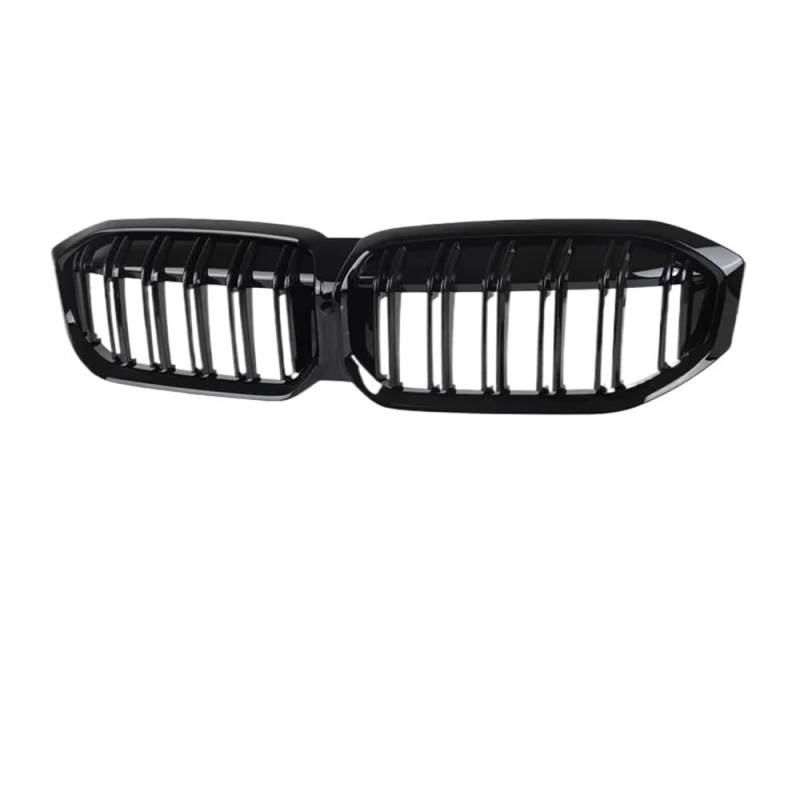 Kühlergrill Gitter Auto Auto-Frontgrill-Mittelgitter-Netz für 3er-Serie G20 G21 LCI 2023 330i 320d M340i Doppellamellen-Diamantgrill-Zubehör Kühlergrill Auto Nieren von ESyem
