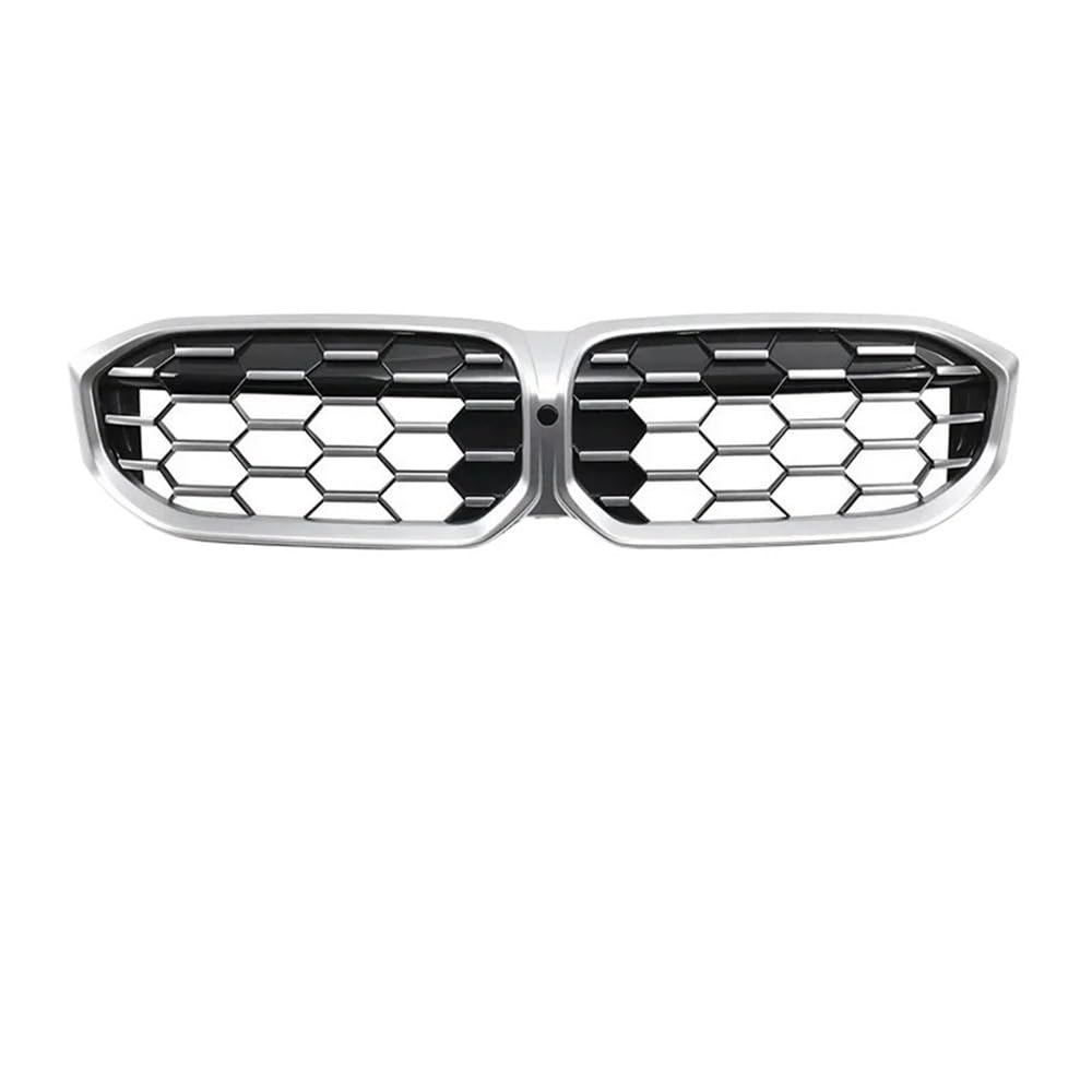 Kühlergrill Gitter Auto Auto-Frontgrill-Mittelgitter-Netz für 3er-Serie G20 G21 LCI 2023 330i 320d M340i Doppellamellen-Diamantgrill-Zubehör Kühlergrill Auto Nieren von ESyem