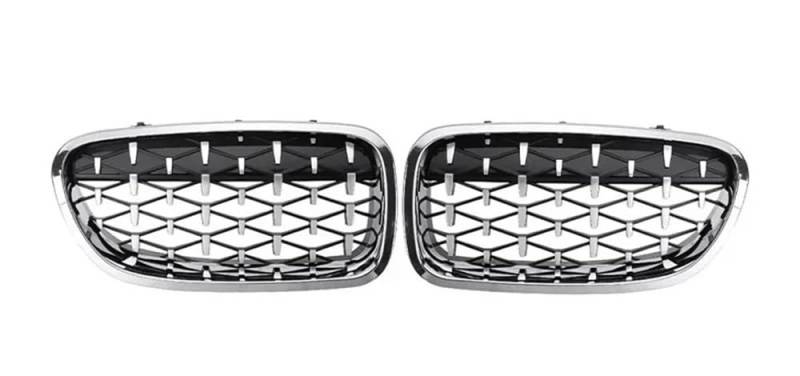 Kühlergrill Gitter Auto Auto-Frontgrill für 5er-Serie für F10 F11 F18 2010–2017 glänzendes Schwarz Auto-Styling-Zubehör Frontstoßstangengitter Kühlergrill Auto Nieren von ESyem