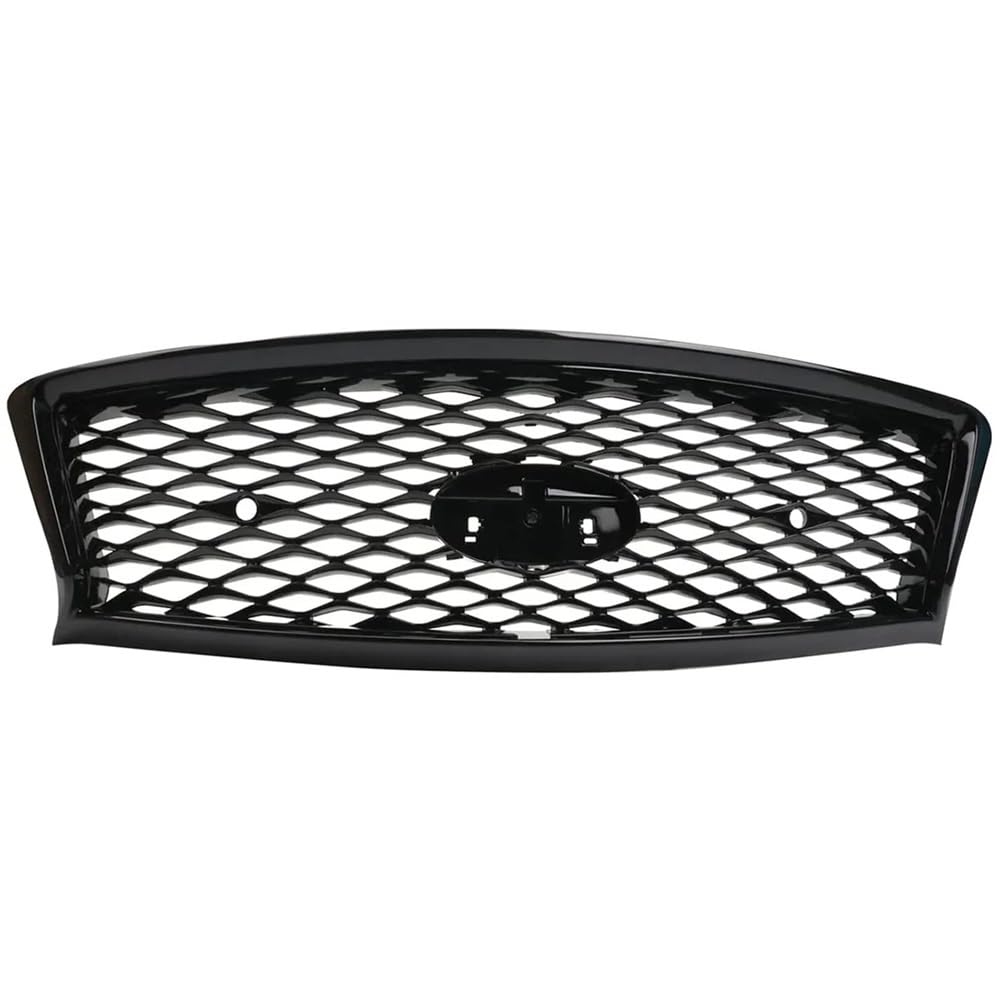 Kühlergrill Gitter Auto Auto-Frontgrill für Q50 Q50L 2018–2023, alle Modelle, glänzend schwarz, Ersatz-Oberstoßstangenhaube, Netzgitter-Set Kühlergrill Auto Nieren von ESyem