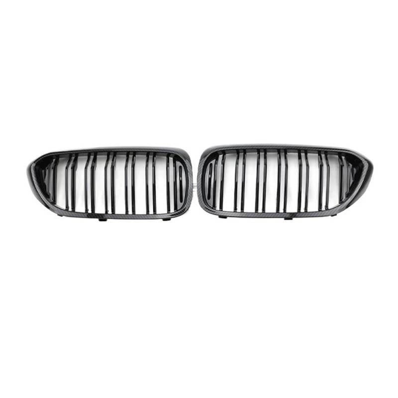 Kühlergrill Gitter Auto Auto Frontstoßstange Nierengitter Double Line Glanzschwarz für 5er G30 G38 2018-2020 Autozubehör Kühlergrill Auto Nieren von ESyem