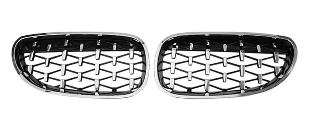 Kühlergrill Gitter Auto Auto-Frontstoßstangen-Haubengitter für 5er-Serie für E60 E61 M5 325i 2004–2009, Lamellengitter im Single-Line-Stil Kühlergrill Auto Nieren von ESyem