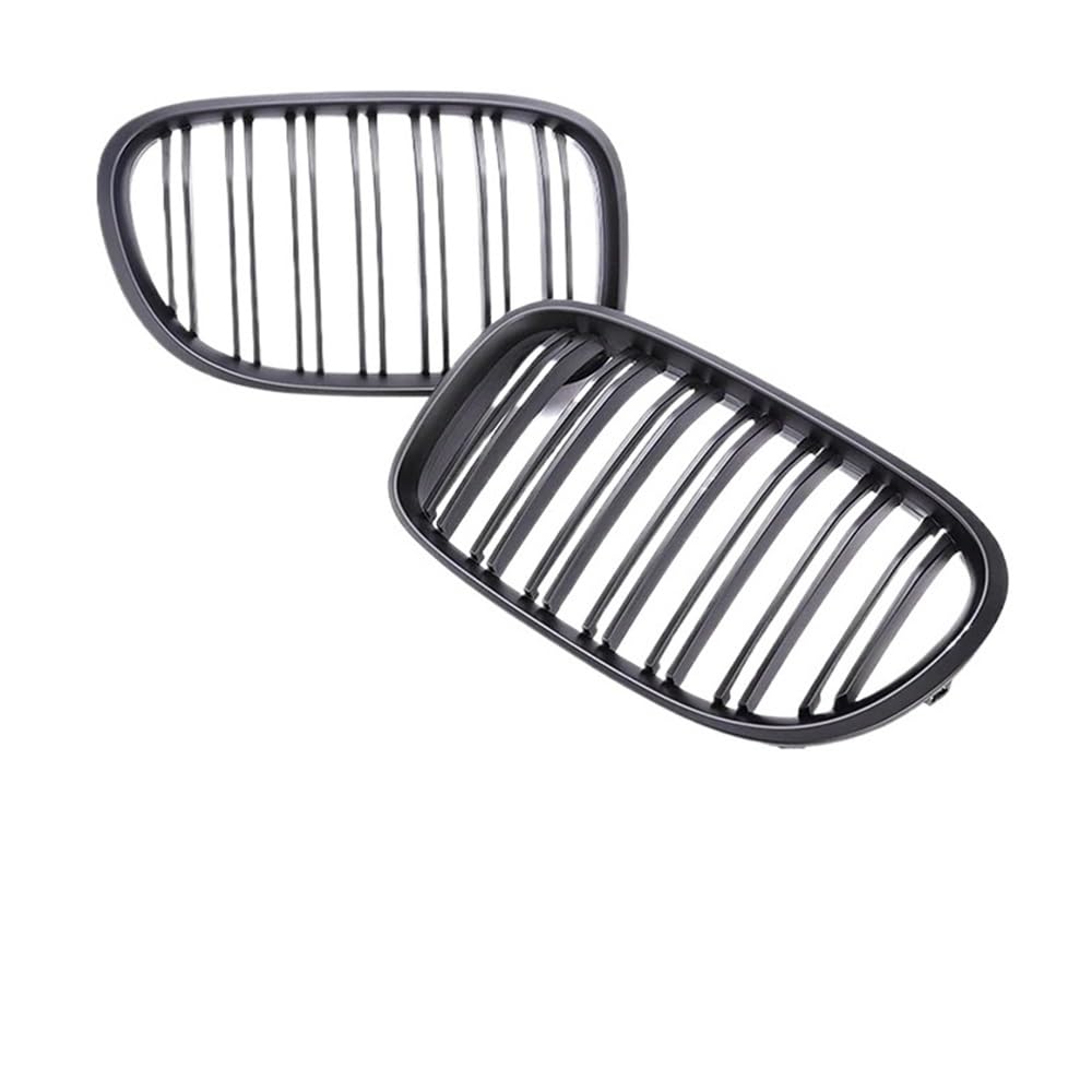 Kühlergrill Gitter Auto Auto-Frontstoßstangengitter, einzelne Linie, doppelte Linie, glänzendes Schwarz, für F01 F02 7er-Serie 2008–2012, Autozubehör Kühlergrill Auto Nieren von ESyem