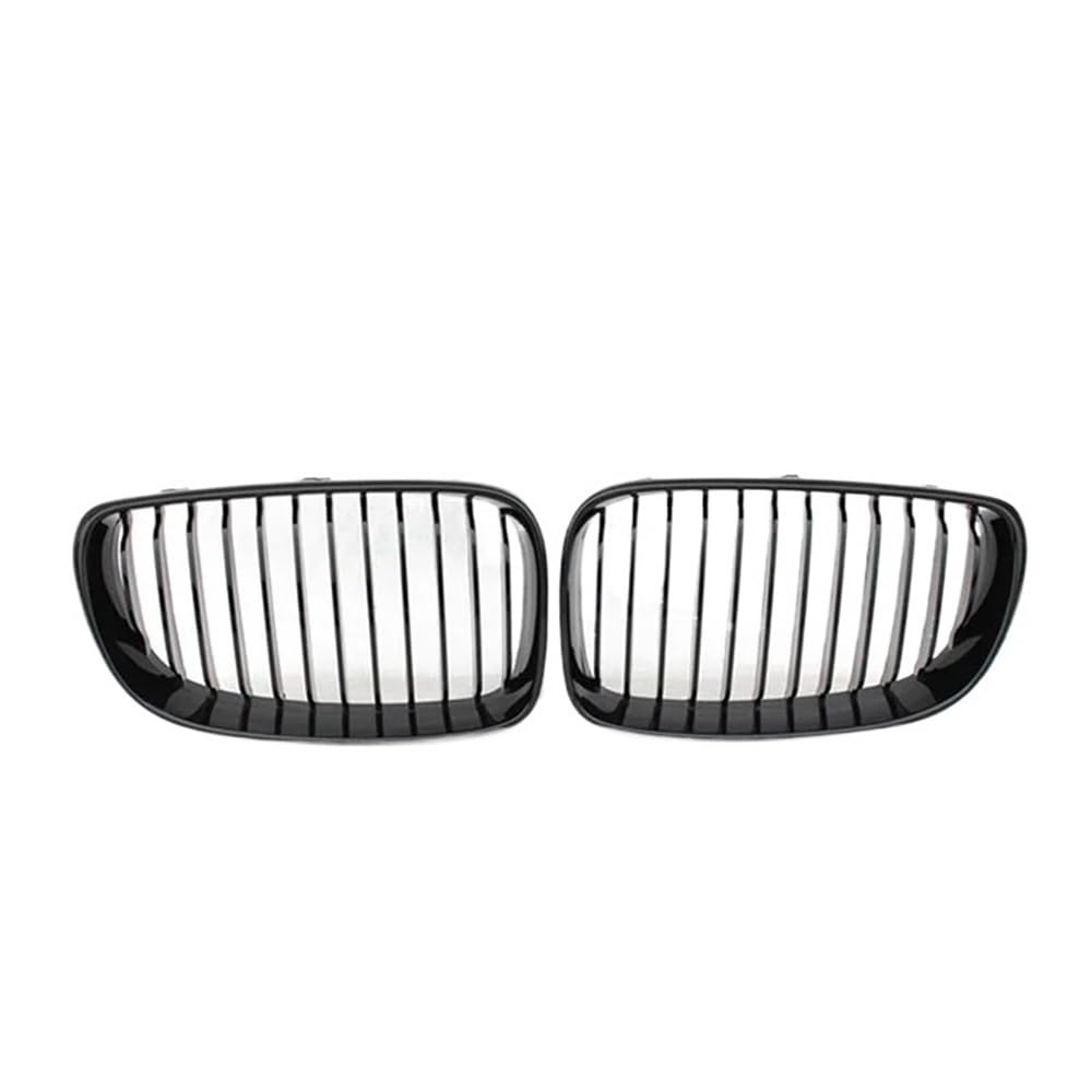 Kühlergrill Gitter Auto Auto Grills Front Grille Doppel Linie Glanz schwarz für E81 E87 E82 E88 für 1-Serie 128I 130I 135I 2007-2011 Auto Zubehör Kühlergrill Auto Nieren von ESyem