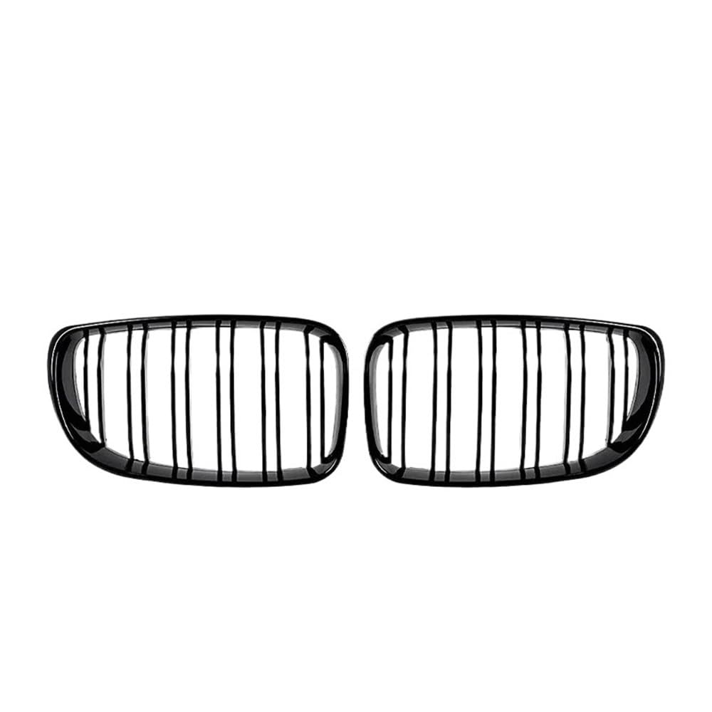 Kühlergrill Gitter Auto Auto Grills Front Grille Doppel Linie Glanz schwarz für E81 E87 E82 E88 für 1-Serie 128I 130I 135I 2007-2011 Auto Zubehör Kühlergrill Auto Nieren von ESyem