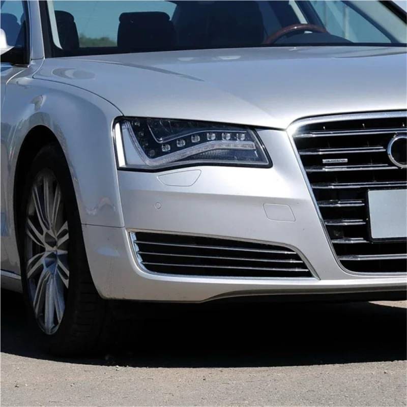 Kühlergrill Gitter Auto Auto-Nebelscheinwerfer-Kühlergrill-Abdeckung Links rechts Nebelscheinwerfer-Kühlergrill für A8 D4 2010 2011 2012 2013 2014 Kühlergrill Auto Nieren von ESyem