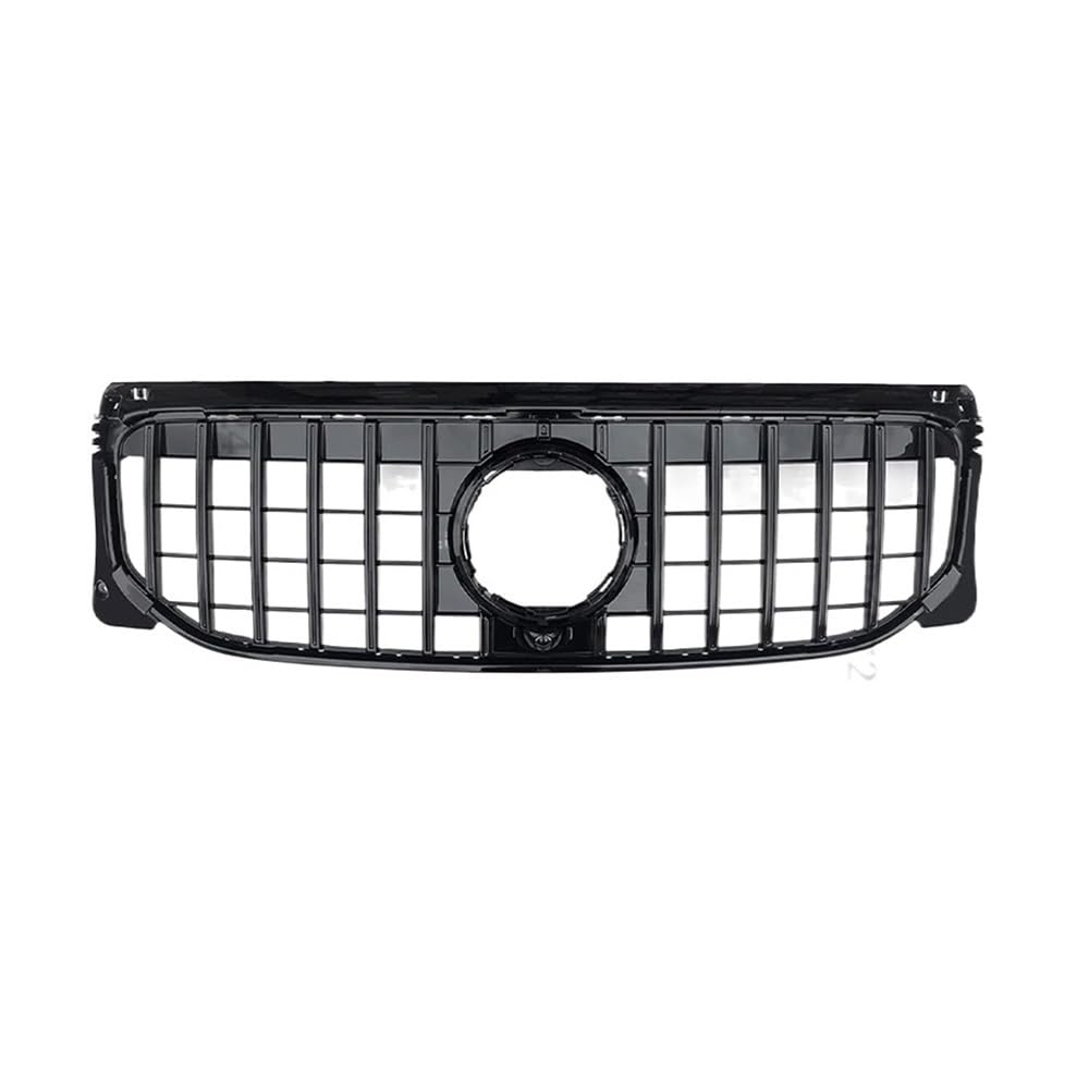 Kühlergrill Gitter Auto Auto Stoßstange Haube Mesh Front Grill Oberen Silber Grille für Benz GLB-Class X247 2020 2021 + Auto Zubehör Kühlergrill Auto Nieren von ESyem
