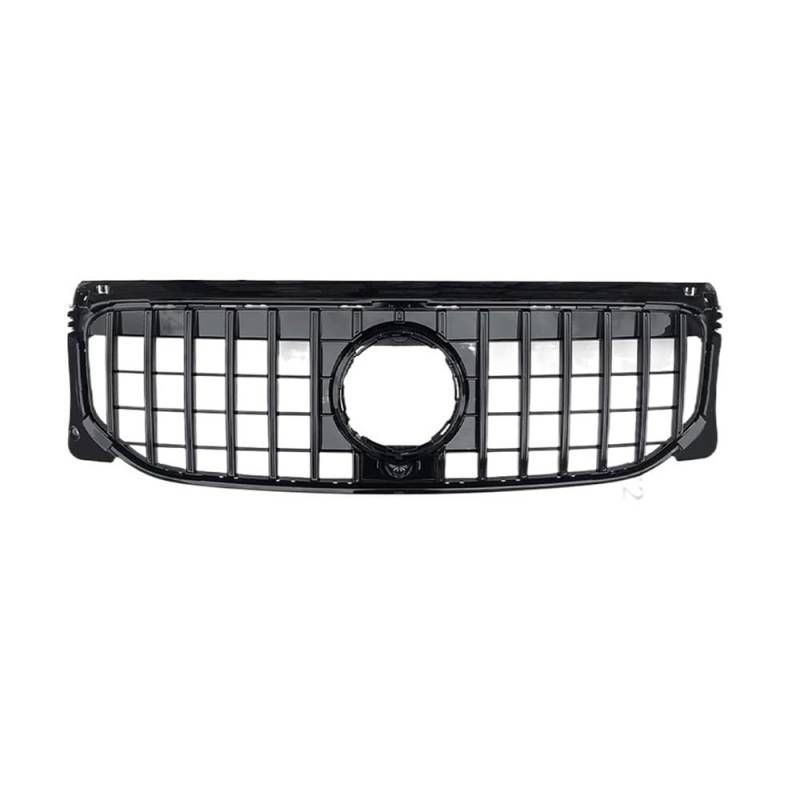Kühlergrill Gitter Auto Auto Stoßstange Haube Mesh Front Grill Oberen Silber Grille für Benz GLB-Class X247 2020 2021 + Auto Zubehör Kühlergrill Auto Nieren von ESyem