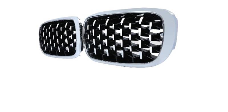 Kühlergrill Gitter Auto Auto Zubehör Für X5 F15 X6 F16 X5M F85 Kühlergrill Nahen Net Grills Montage Rahmen Abdeckung Außen Bodykit Teile Kühlergrill Auto Nieren von ESyem