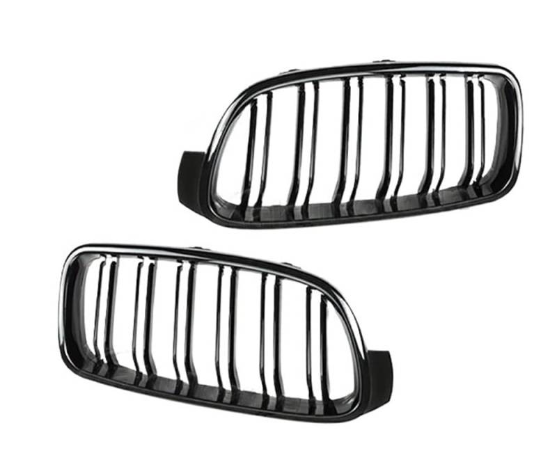 Kühlergrill Gitter Auto Autogrill für 3er-Serie für F30 F31 318i 320i 330i 320d 330i Kohlefaser/schwarzer vorderer Nierengrill Kühlergrill Auto Nieren von ESyem