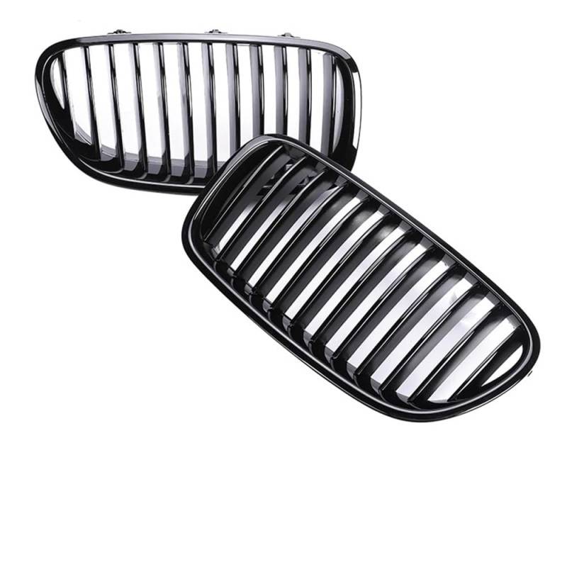 Kühlergrill Gitter Auto Carbon Fiber Front Bumper Nieren Grille M5 Chrom Schwarz Grill Für 5 Serie F10 F11 F18 2010-2017 Facelift Auto Zubehör Kühlergrill Auto Nieren von ESyem