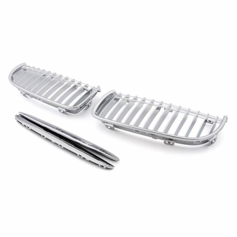 Kühlergrill Gitter Auto Chrom-Frontnierengrill für 3er E90 E91 325i 328i 2004 2003 2004 2005 2006 2007 Autozubehör Kühlergrill Auto Nieren von ESyem
