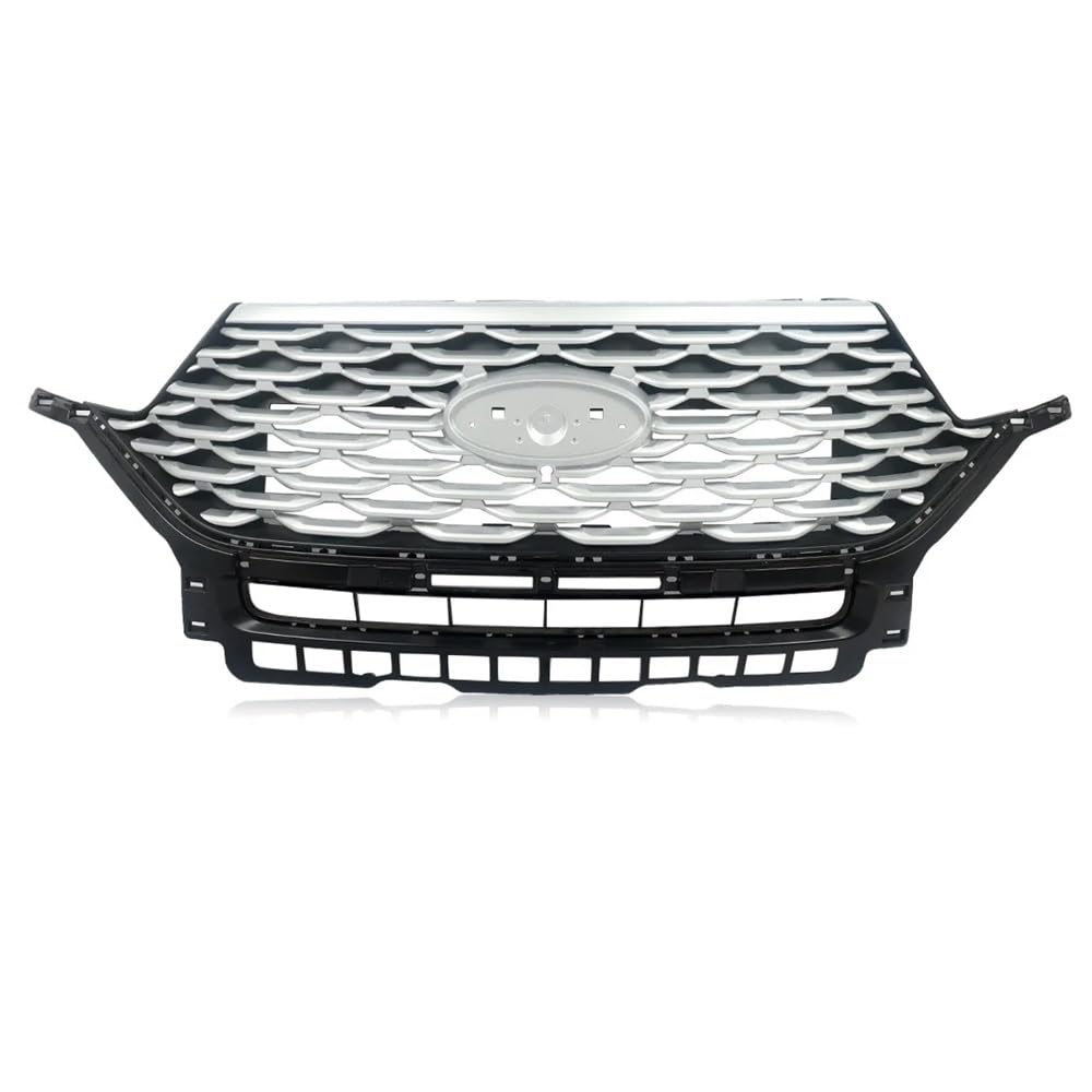 Kühlergrill Gitter Auto Chrom-Frontstoßstangen-Obergrill-Netzgrill-Kühler für Explorer 2020–2022, Autozubehör, Chrom + Schwarz Kühlergrill Auto Nieren Kühlergrill Gitter Auto Chrom-Frontstoßstangen-Obergrill-Netzgrill-Kühler für Explorer 2020–2022, Autozubehör, Chrom + Schwarz Kühlergrill Auto Nieren von ESyem