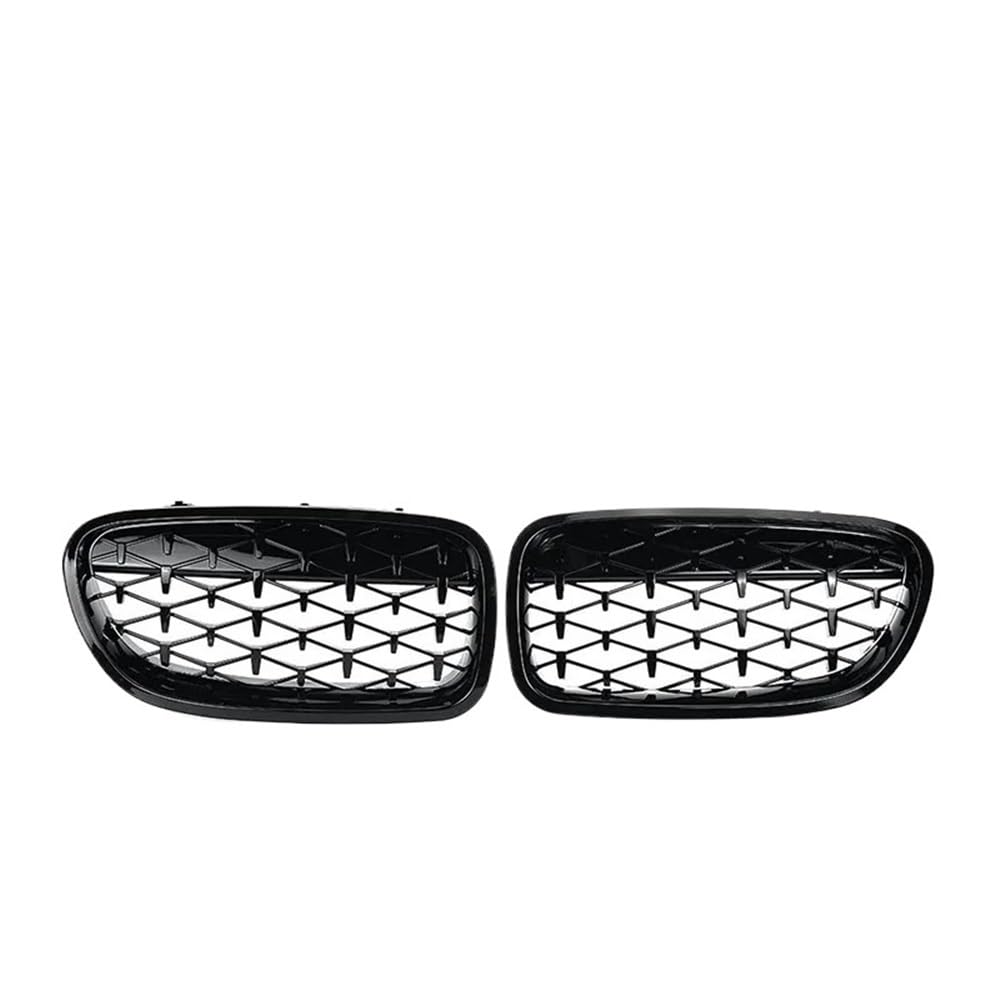 Kühlergrill Gitter Auto Diamant-Stil Auto-Frontgrill für 5er F10 Grill F11 F18 2010–2017, glänzendes Schwarz, Auto-Styling-Zubehör Kühlergrill Auto Nieren von ESyem