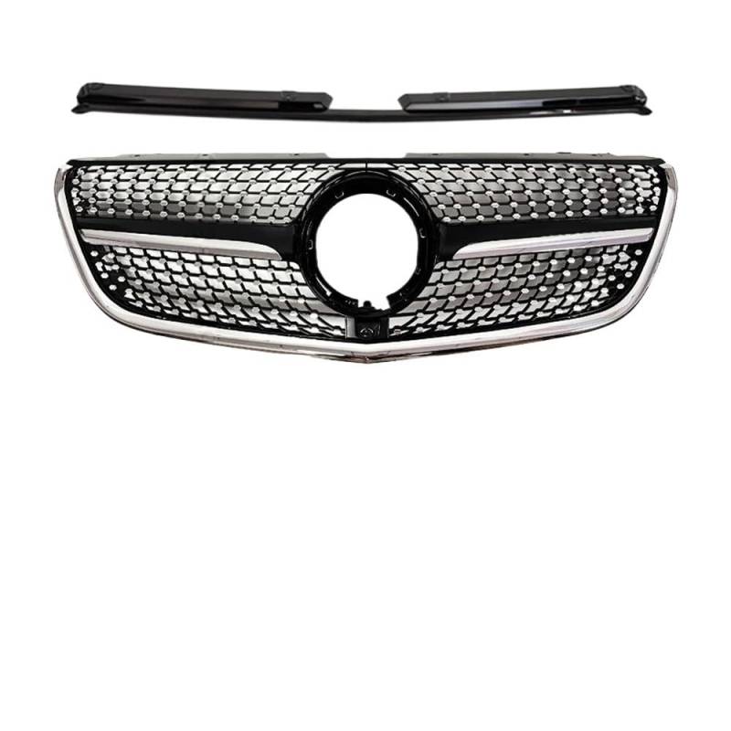 Kühlergrill Gitter Auto Diamant Stil Frontgrill Stoßstange Grill Facelift Für Benz Für Vito V W447 V250 V300 V260 Modifizierte Body Kit 2015-2022 Kühlergrill Auto Nieren von ESyem