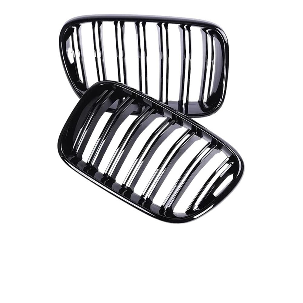Kühlergrill Gitter Auto Doppelte Lamellen, verchromter Front-Nieren-Stoßfänger, Kohlefaser-Grill in glänzendem Schwarz, für X3 X4 F25 F26 2010–2013 Kühlergrill Auto Nieren Kühlergrill Gitter Auto Doppelte Lamellen, verchromter Front-Nieren-Stoßfänger, Kohlefaser-Grill in glänzendem Schwarz, für X3 X4 F25 F26 2010–2013 Kühlergrill Auto Nieren von ESyem
