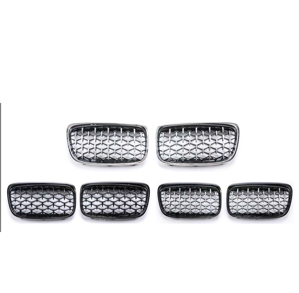 Kühlergrill Gitter Auto EIN Paar Diamant-Stern-Grill-Auto-Front-Nieren-Grill-Stoßstange für 2er-Serie F45 228i 220i 235i 2013–2018. Auto-Styling Kühlergrill Auto Nieren von ESyem
