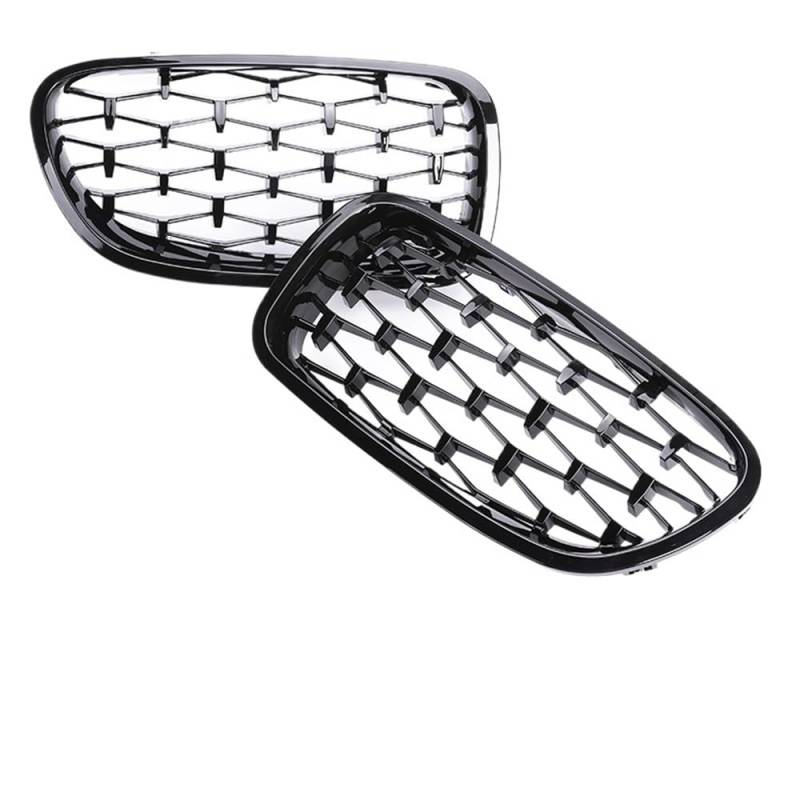 Kühlergrill Gitter Auto Front-Nieren-Facelift-Stoßstangengrill für 5er F10 F11 2010–2017, 5, glänzend schwarzer Kühlergrill, 520i, 528i, 530i Kühlergrill Auto Nieren von ESyem