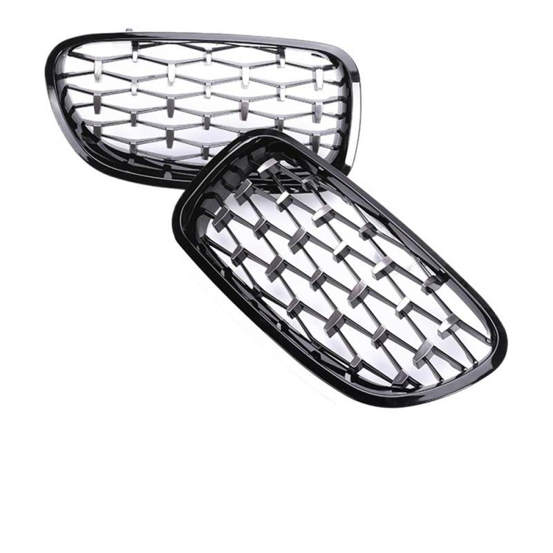 Kühlergrill Gitter Auto Front-Nieren-Facelift-Stoßstangengrill für 5er F10 F11 2010–2017, 5, glänzend schwarzer Kühlergrill, 520i, 528i, 530i Kühlergrill Auto Nieren von ESyem