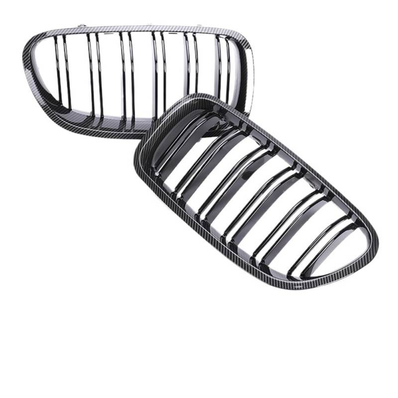 Kühlergrill Gitter Auto Front-Nieren-Facelift-Stoßstangengrill für 5er F10 F11 2010–2017, 5, glänzend schwarzer Kühlergrill, 520i, 528i, 530i Kühlergrill Auto Nieren von ESyem