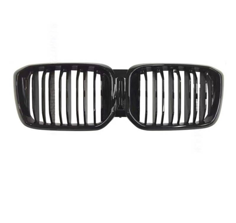 Kühlergrill Gitter Auto Fronteinlassgitter Stoßstange Nierengrill Kühlergitter Zubehör für X3 X4 G01 G02 2022 2023 Black Diamond Meteor Style Kühlergrill Auto Nieren von ESyem