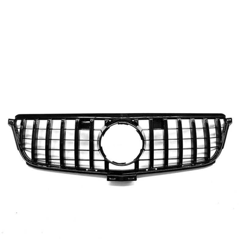 Kühlergrill Gitter Auto Frontgrill Grill Für Benz W166 ML Klasse 2012-2015 GT Stil Schwarz/Silber ML300 ML350 ML400 Auto Oberen Stoßstange Haube Mesh Kühlergrill Auto Nieren von ESyem