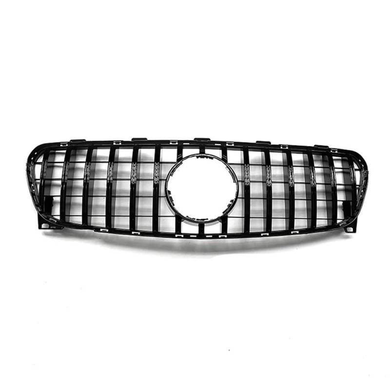 Kühlergrill Gitter Auto Frontgrill Kühlergrill für Benz GLA Klasse X156 2017-2020 GLA200 GLA250 GLA45 AMG GT Silber/Schwarz Auto Obere Stoßstange Haube Mesh Kühlergrill Auto Nieren von ESyem