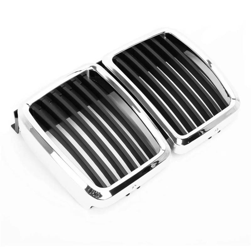 Kühlergrill Gitter Auto Fronthaube Nierengitter Grill Mitte Chrom Schwarz für E30 M3 3 Serie 1982-1991 Kühlergrill Auto Nieren von ESyem