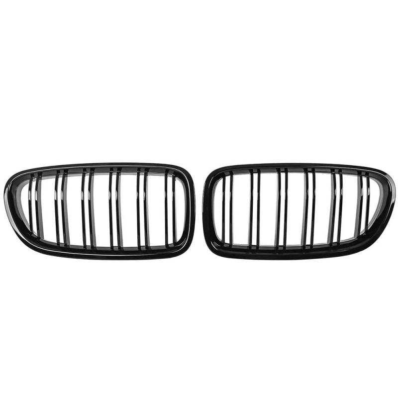 Kühlergrill Gitter Auto Fronthaube Nierengitter Zentralgrill glänzend schwarz für 5er F10 F11 F18 520d 530d 540i 10–17 Auto-Styling Kühlergrill Auto Nieren von ESyem