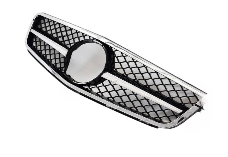 Kühlergrill Gitter Auto Fronthauben-Stoßstangengrill für W204 C43 2007 2008 2009 2010 2011 2012 2013 2014 für AMG Style Facelift-Zubehör Kühlergrill Auto Nieren von ESyem