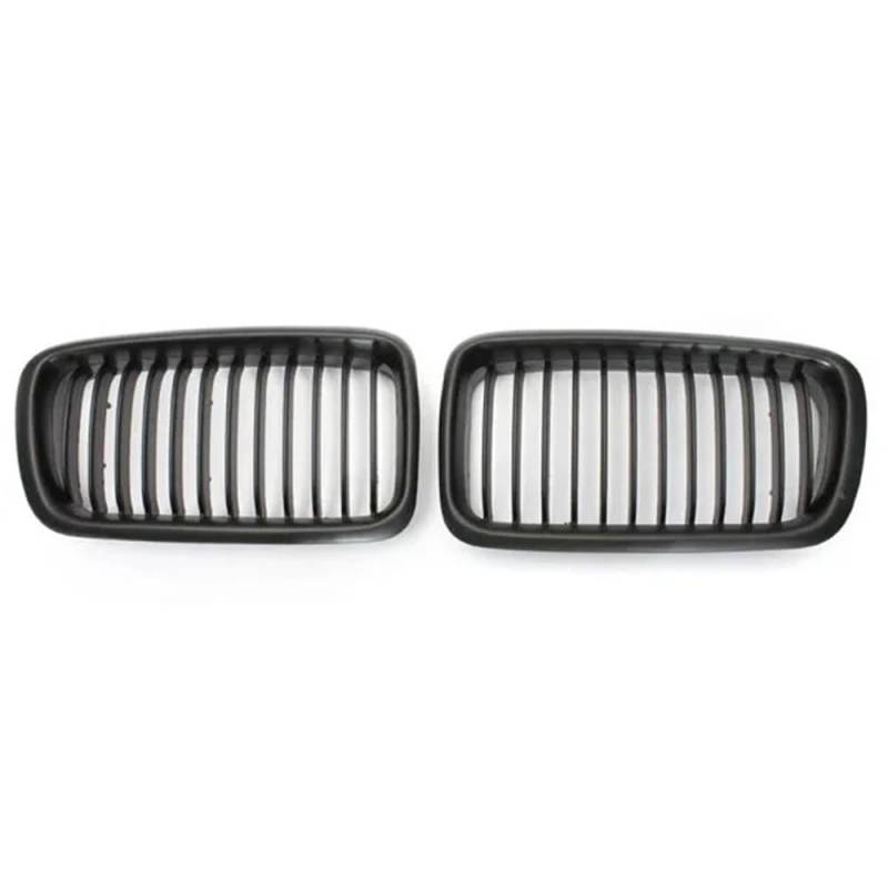 Kühlergrill Gitter Auto Fronthaubengitter Nierengitter Mattschwarz für 7er E38 735iL 740i 730d 750i Limousine 1999 2000 2001 Kühlergrill Auto Nieren von ESyem