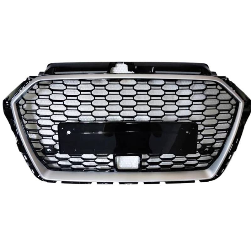 Kühlergrill Gitter Auto Fronthaubengrill, Auto-Frontstoßstangengrill, Mittelgrill für RS3-Grill mit Acc für A3/S3 8V.5 2017–2020 Kühlergrill Auto Nieren von ESyem