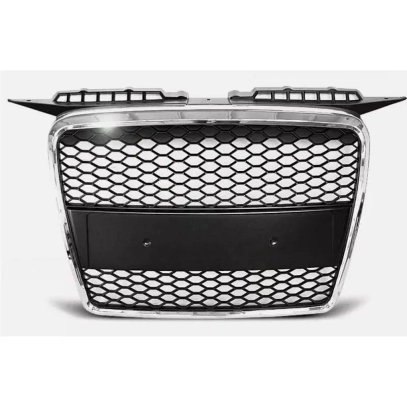 Kühlergrill Gitter Auto Fronthaubengrill Auto-Frontstoßstangengrill-Mittelgrill für RS3-Grill für A3 2005 2006 2007 (Nicht für Sline) Kühlergrill Auto Nieren von ESyem