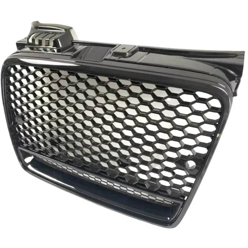 Kühlergrill Gitter Auto Fronthaubengrill Auto-Frontstoßstangengrill-Mittelgrill für RS4-Grill für A4 B7 2005–2007 (Nicht für Sline) Kühlergrill Auto Nieren von ESyem
