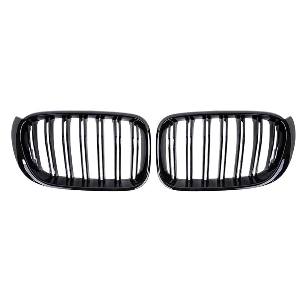 Kühlergrill Gitter Auto Frontnieren-Doppellinien-Grill, Ersatzgrills, Auto-Grill-Zubehör für X3 X4 F25 F26 2014–2017 Kühlergrill Auto Nieren von ESyem