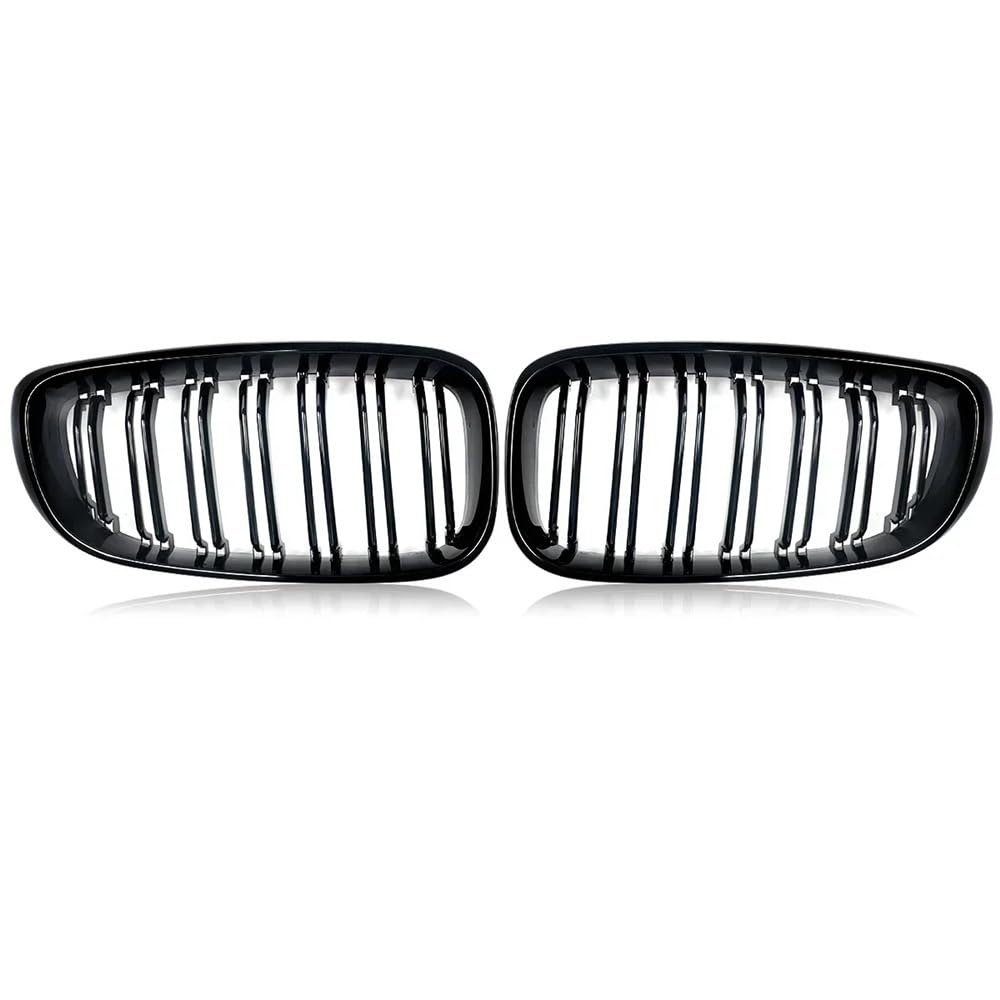 Kühlergrill Gitter Auto Frontstoßstange Nierengitter für F34 3er GT 2012 2013 2014 2015 2016 2017 2018, glänzendes schwarzes Paar Kühlergrill Auto Nieren von ESyem