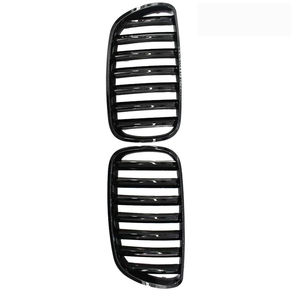 Kühlergrill Gitter Auto Frontstoßstange Nierengrill glänzend schwarz für E83 X3 LCI Facelift 25si 30si xDrive28i xDrive30i 2007 2008 2009 2010 Kühlergrill Auto Nieren von ESyem