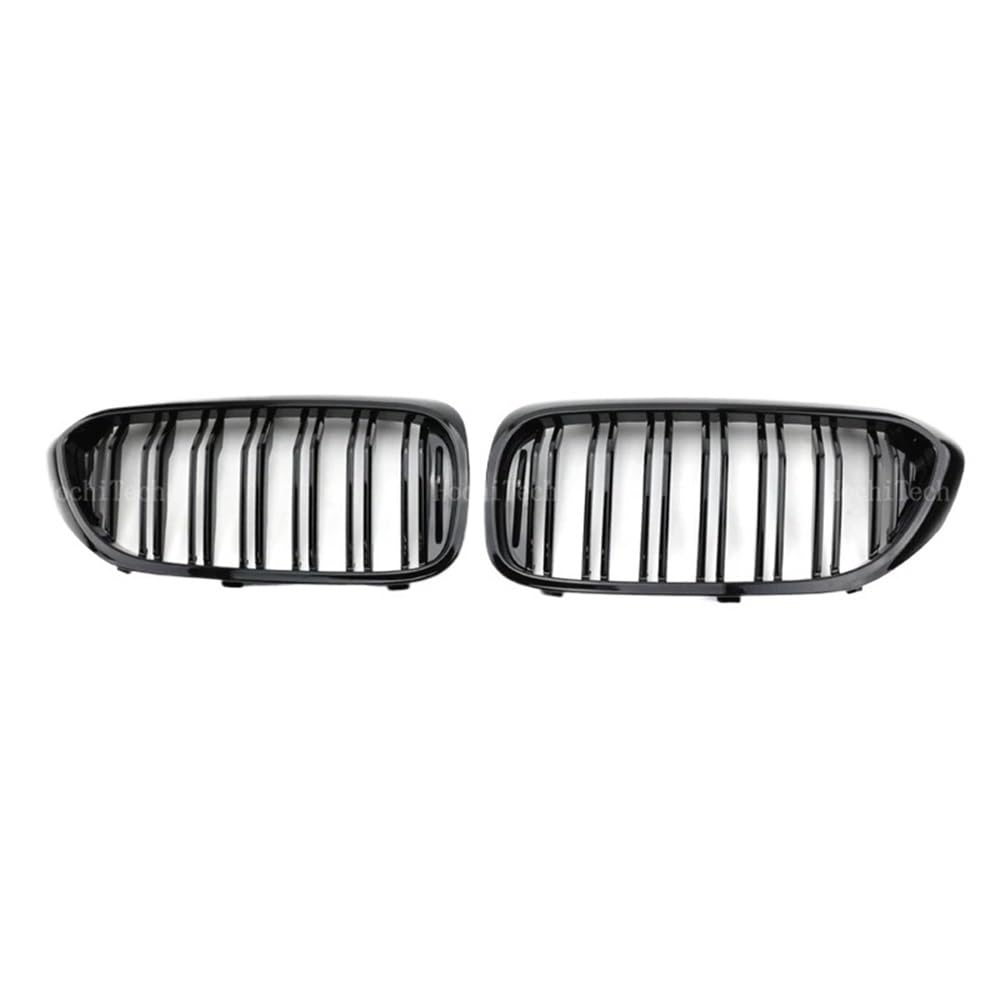 Kühlergrill Gitter Auto Frontstoßstangen-Nieren-Doppellamellengitter in glänzendem Schwarz für 5er G30 G31 G38 Pre-LCI 2016–2019 Kühlergrill Auto Nieren von ESyem