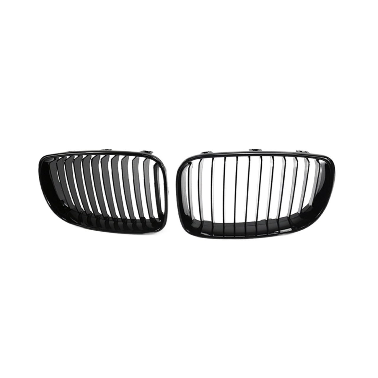 Kühlergrill Gitter Auto Frontstoßstangen-Nierengitter, einzelne Lamellen, mattschwarze Grills für E81 E87 1er-Serie 2004–2011 Kühlergrill Auto Nieren von ESyem