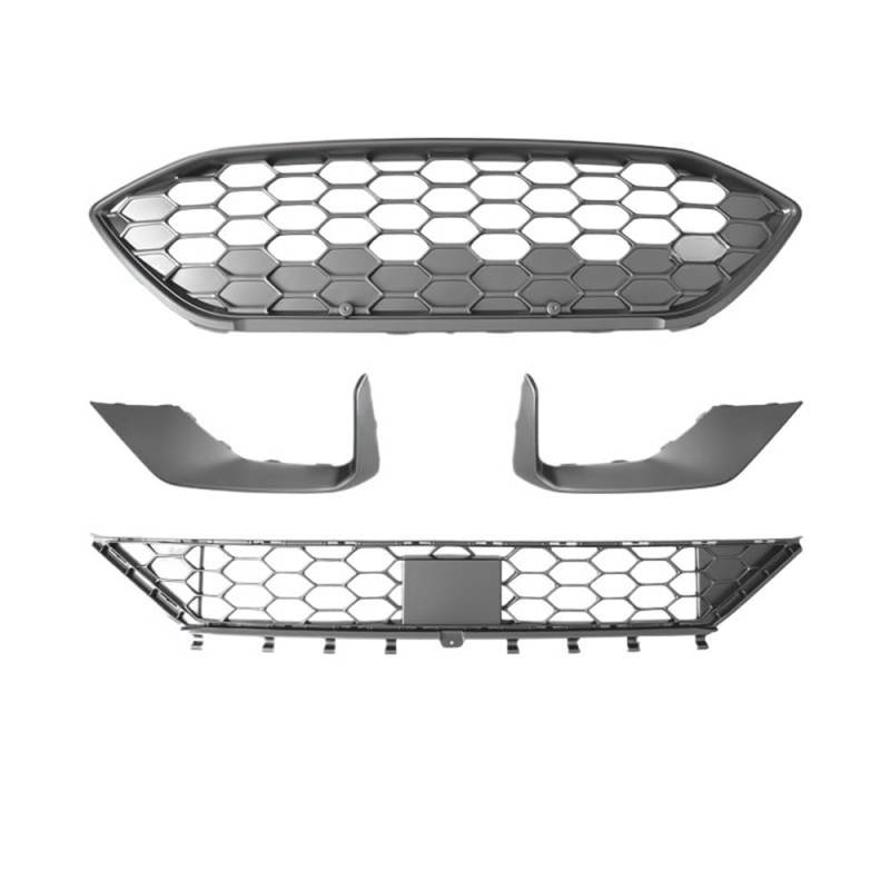 Kühlergrill Gitter Auto Frontstoßstangengrill für Focus MK4 2019-2021 für ST für Line Car Front Billet Car Body Kits Kühlergrill Auto Nieren von ESyem