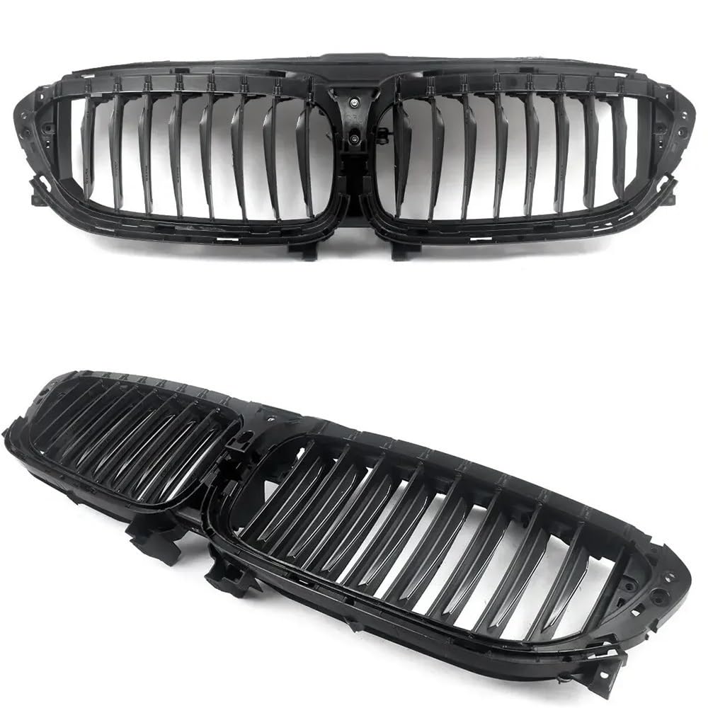 Kühlergrill Gitter Auto Für 5er G30 G31 2017–2020 Kühlergrill vorne, aktiver Luftverschluss, Schwarz + Chrom, Autozubehör Kühlergrill Auto Nieren von ESyem