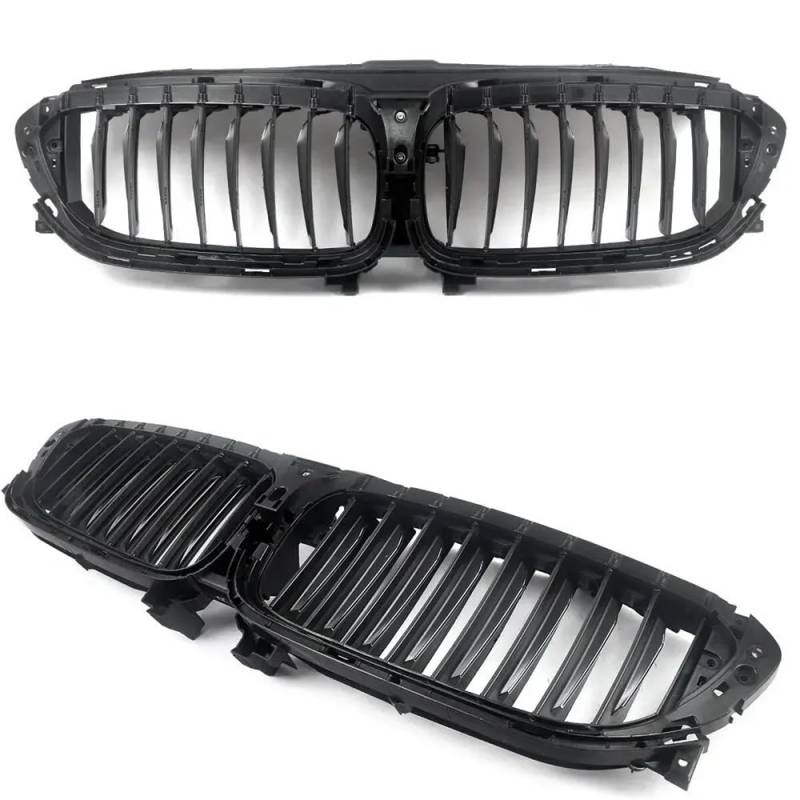 Kühlergrill Gitter Auto Für 5er G30 G31 2017–2020 Kühlergrill vorne, aktiver Luftverschluss, Schwarz + Chrom, Autozubehör Kühlergrill Auto Nieren von ESyem