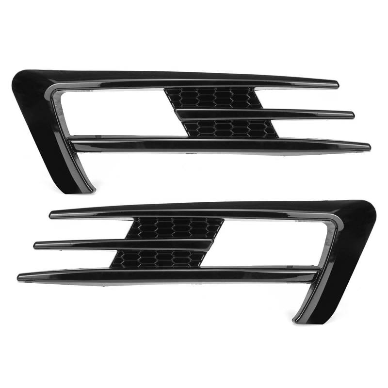 Kühlergrill Gitter Auto Für 7 MK7 Frontschürze Lip Spoiler Auto Stoßstange Nebel Lampe Kühlergrill Abdeckung 2013 2014 2015 2016 2017 Kühlergrill Auto Nieren von ESyem