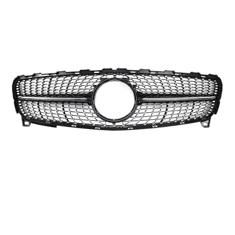 Kühlergrill Gitter Auto Für Benz A KLASSE W176 A180 A200 A250 2013-2018 GTR Diamant Stil Auto Vorderen Stoßfänger Gitter Haube Mesh Auto Zubehör Kühlergrill Auto Nieren von ESyem