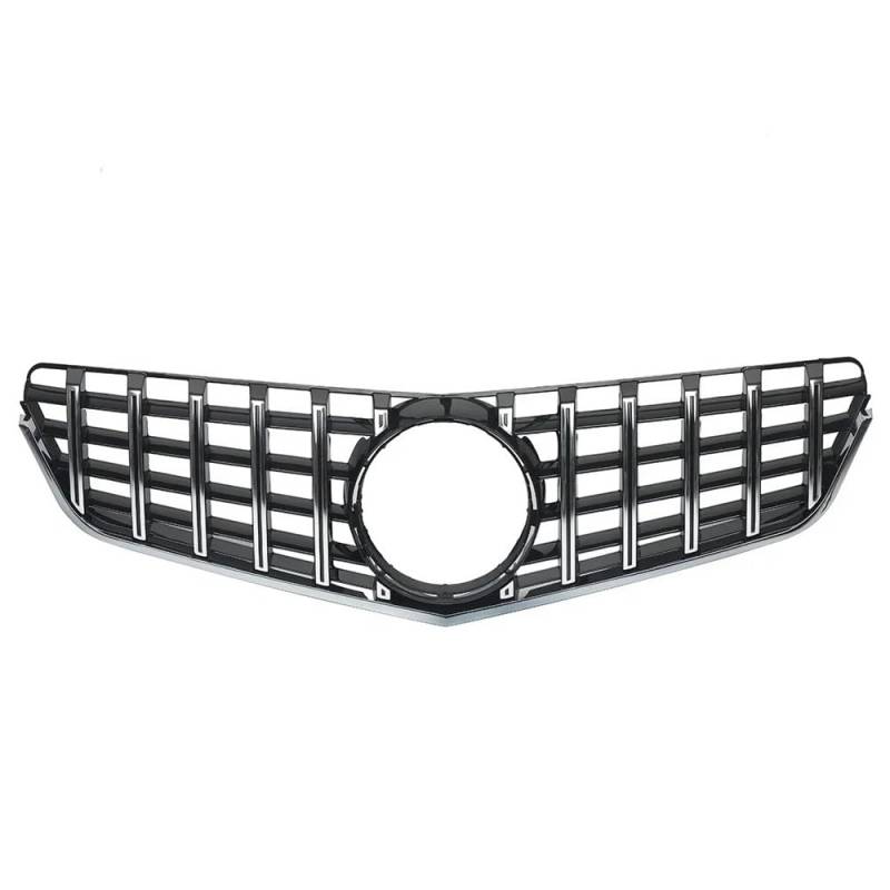 Kühlergrill Gitter Auto Für Benz E W207 C207 A207 Coupe 2009–2013 Chrom + Schwarz GT Fronthaubengrill Stoßstangengrill Tuning-Zubehör Kühlergrill Auto Nieren von ESyem