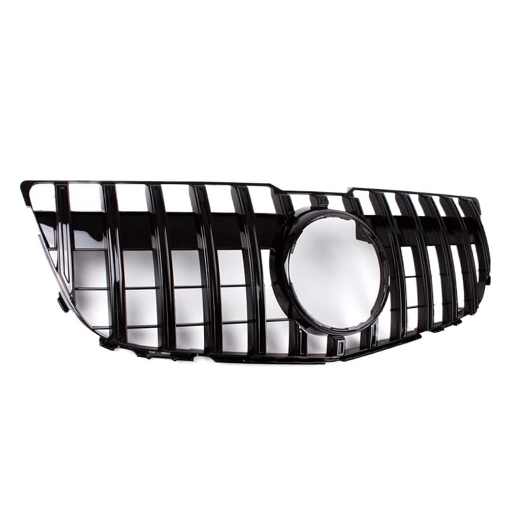 Kühlergrill Gitter Auto Für Benz GLK-Klasse X204 2008–2012 Auto-Stoßstangenhaube Netz-Frontgrill oberer Grill Schwarz/Silber Kühlergrill Auto Nieren von ESyem