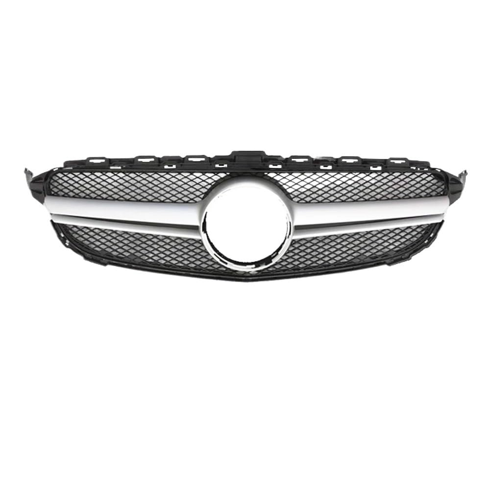 Kühlergrill Gitter Auto Für C-Klasse W205 2014-2018 Autozubehör Frontgrill Mittelnetzgrills Montagerahmenabdeckung Dekorationsteile Kühlergrill Auto Nieren von ESyem