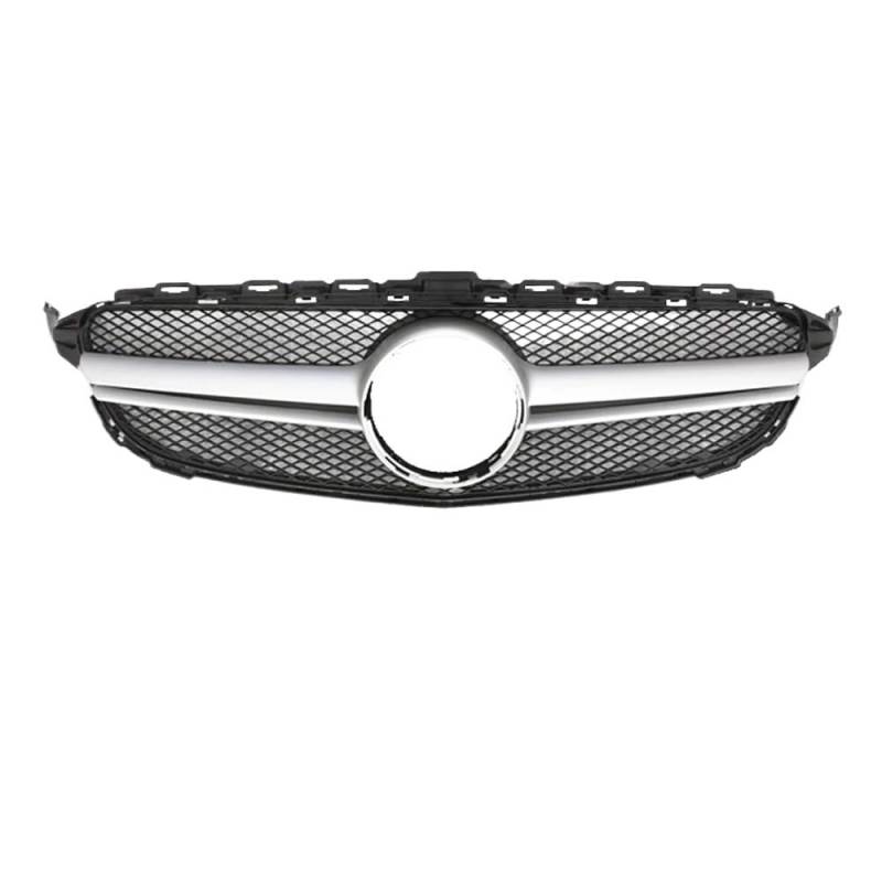 Kühlergrill Gitter Auto Für C-Klasse W205 2014-2018 Autozubehör Frontgrill Mittelnetzgrills Montagerahmenabdeckung Dekorationsteile Kühlergrill Auto Nieren von ESyem